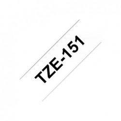 BROTHER TZE151 Taśma Brother 24mm BLACK ON CLEAR