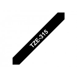 BROTHER TZE315 Taśma Brother 6mm White on Black