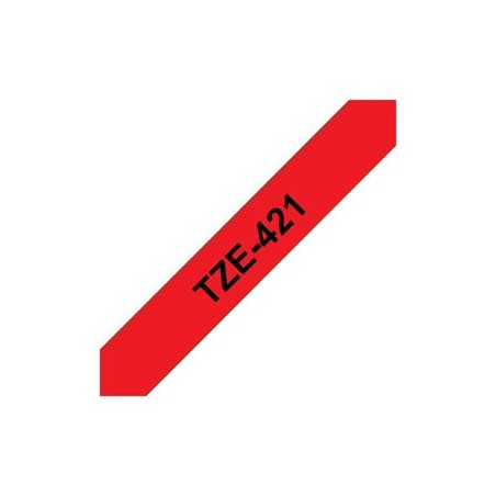 BROTHER TZe421 Taśma Brother 9mm BLACK ON RED