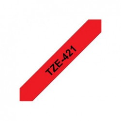 BROTHER TZe421 Taśma Brother 9mm BLACK ON RED