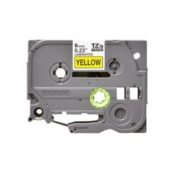 BROTHER TZe611 Taśma Brother 6mm BLACK ON YELLOW