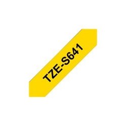 BROTHER TZES641 Taśma Brother 18mm BLACK ON YELLOW ADHESIVE TAPE