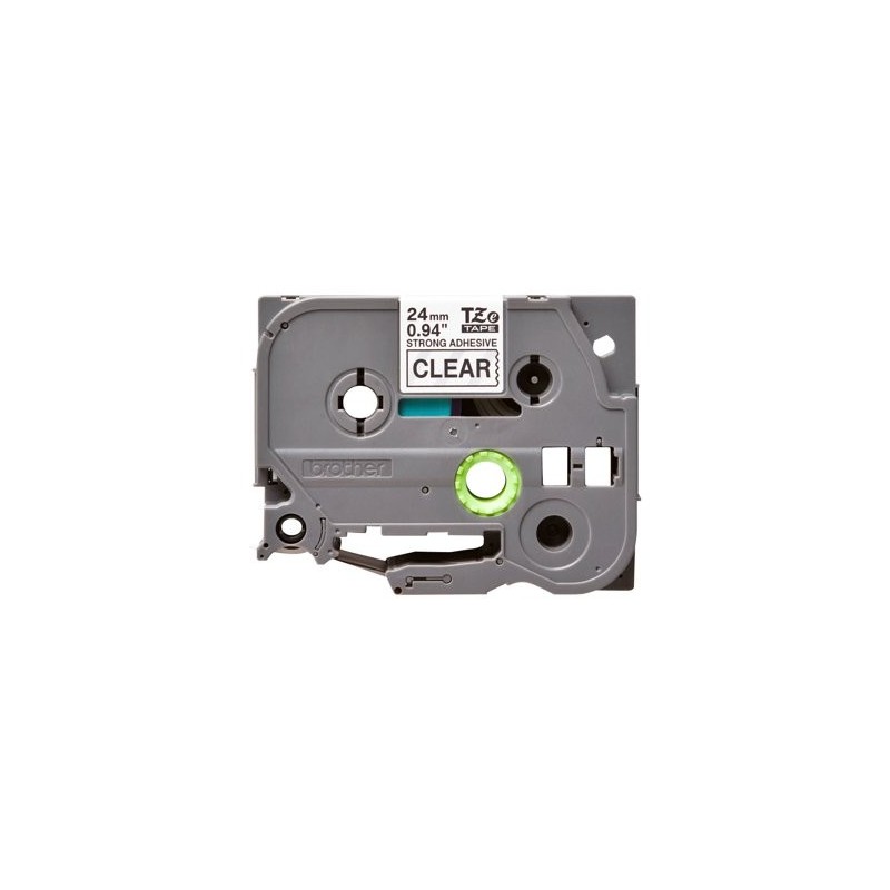 BROTHER TZES151 Taśma Brother 24mm BLACK ON CLEAR ADHESIVE TAPE