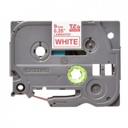 BROTHER TZe222 Taśma Brother 9mm RED ON WHITE