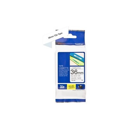 BROTHER TZE261 Brother TZE261 Banda laminata 36mm BLACK ON WHITE