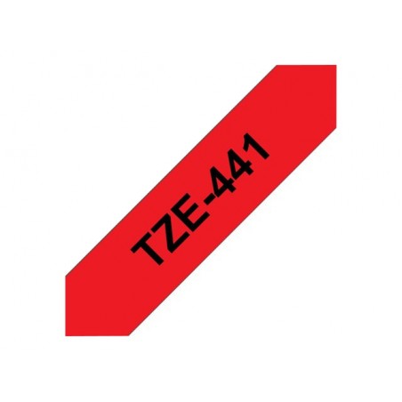 BROTHER TZe441 Taśma Brother 18mm BLACK ON RED