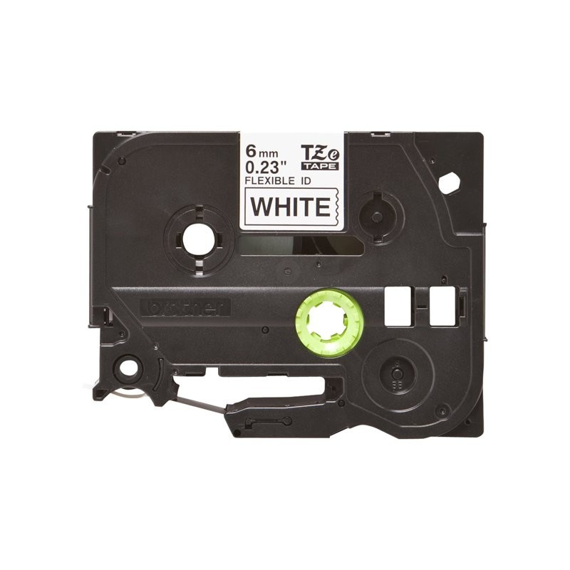 BROTHER TZEFX211 Taśma Brother 6mm BLACK ON WHITE FLEXIBLE ID