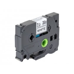 BROTHER TZES221 Tape Brother 9mm BLACK ON WHITE ADHESIVE TAPE