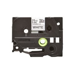 BROTHER TZEFX251 Taśma Brother 24mm BLACK ON WHITE FLEXIBLE ID