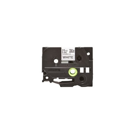 BROTHER TZEFX251 Taśma Brother 24mm BLACK ON WHITE FLEXIBLE ID