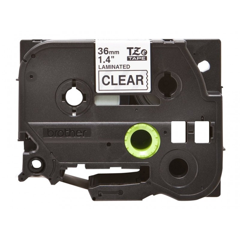 BROTHER TZE161 Taśma Brother 36mm BLACK ON CLEAR