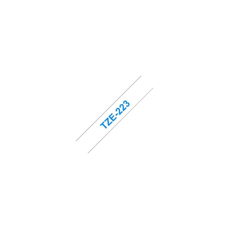 BROTHER TZE223 Taśma Brother 9mm BLUE ON WHITE