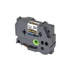 BROTHER TZE354 Taśma Brother 24mm Gold on Black