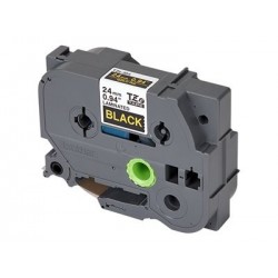 BROTHER TZE354 Taśma Brother 24mm Gold on Black