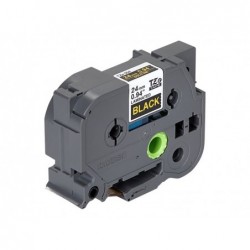 BROTHER TZE354 Taśma Brother 24mm Gold on Black