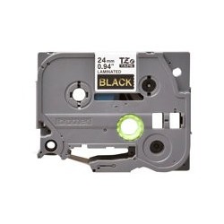 BROTHER TZE354 Taśma Brother 24mm Gold on Black