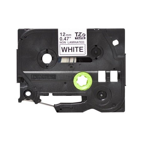 BROTHER TZEN231 Taśma Brother 12mm BLACK ON WHITE ADHESIVE TAPE NON LAMINATED