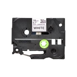 BROTHER TZEN241 Taśma Brother 18mm BLACK ON WHITE NON LAMINATED