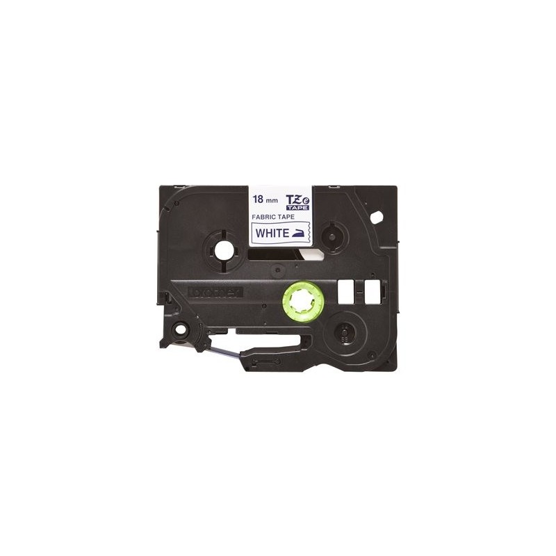 BROTHER Tape TZeFA4B 18mm Blue on White background Thermo sticky 3M