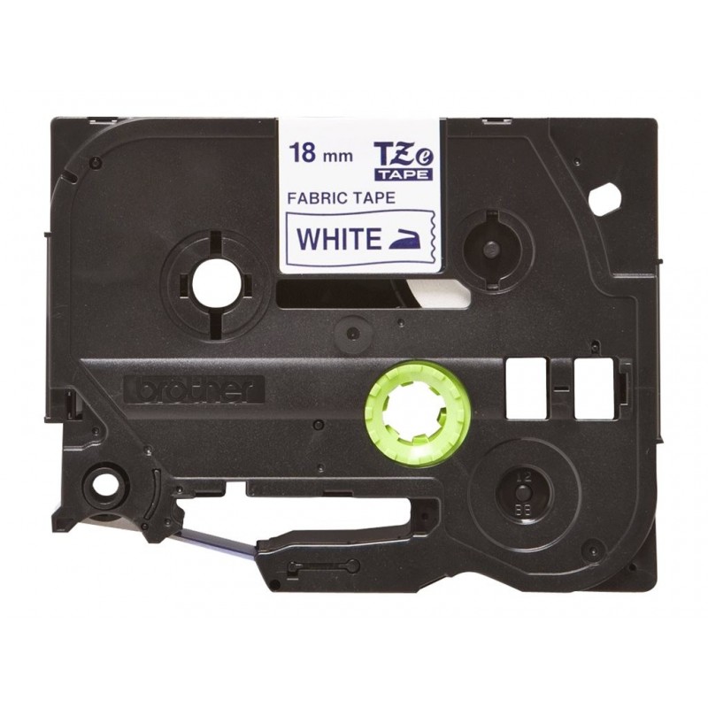BROTHER Tape TZeFA4B 18mm Blue on White background Thermo sticky 3M