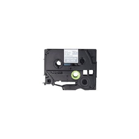 BROTHER TZEPR955 Taśma Brother 24mm White on Premium Silver