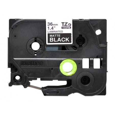 BROTHER TZeM365 tape white on blank black surface 36mm