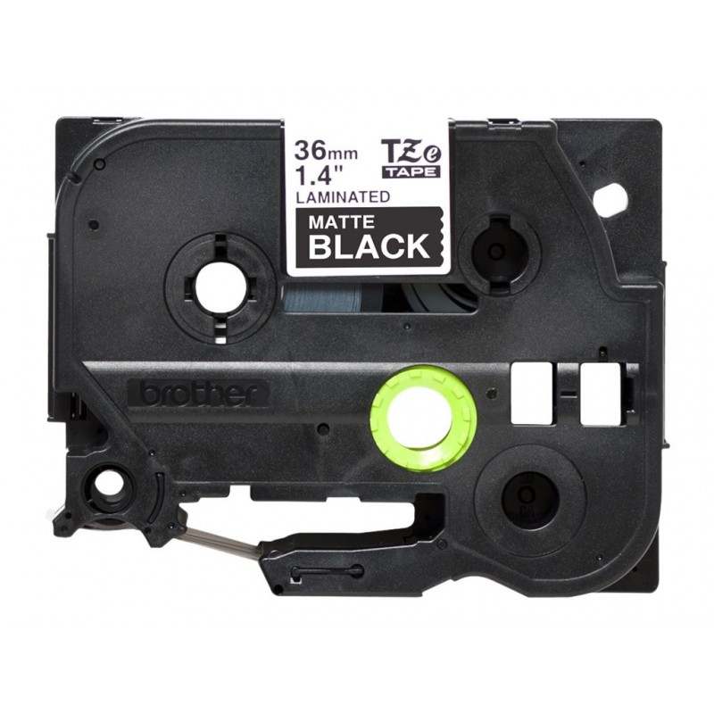 BROTHER TZeM365 tape white on blank black surface 36mm