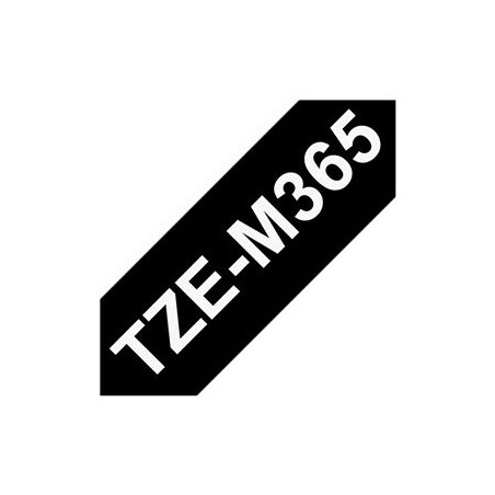 BROTHER TZeM365 tape white on blank black surface 36mm