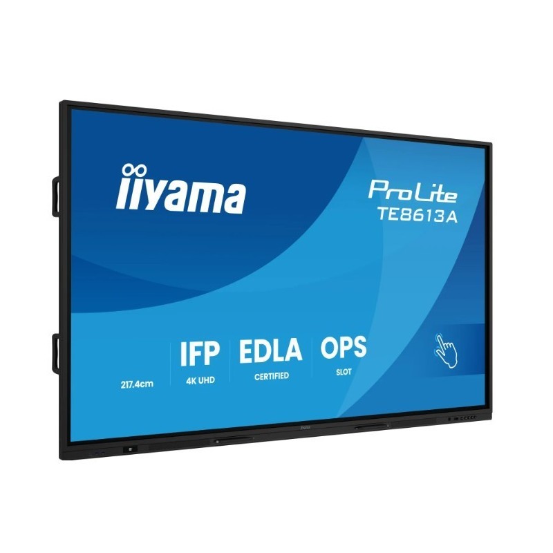 Monitor interaktywny 86 cali TE8613A-B2AG INFRARED,40pkt,IPS,4K,7H,500cd/m2,      WiFi,USB, ANDROID 14, Google EDLA,2x20W, UCHWY