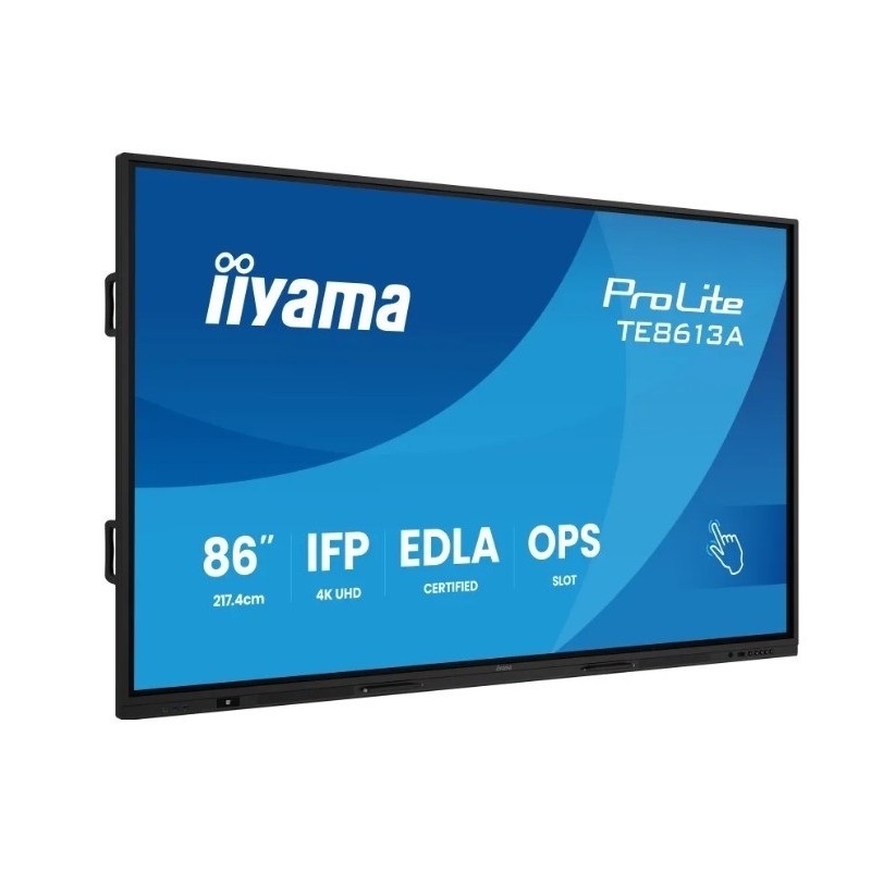Monitor interaktywny 86 cali TE8613A-B2AG INFRARED,40pkt,IPS,4K,7H,500cd/m2,      WiFi,USB, ANDROID 14, Google EDLA,2x20W, UCHWY