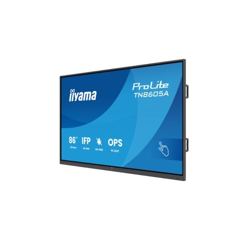 Monitor 86 cali TN8605A-B1AG IPS,4K,40pkt,500cd,nonOS,1200:1,5ms,    DeepContrast-IR+, 1xVGA,2xHDMI,DP,USB-C(PD65W),2xRJ45,2x20W