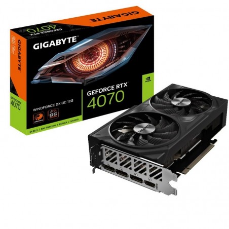 Karta graficzna GeForce RTX 4070 WINDFORCE 2X OC 12GB GDDR6 192bit 3DP/HDMI Karta graficzna GeForce RTX 4070 WINDFORCE 2X OC 12GB GDDR6 192bit 3DP/HDMI