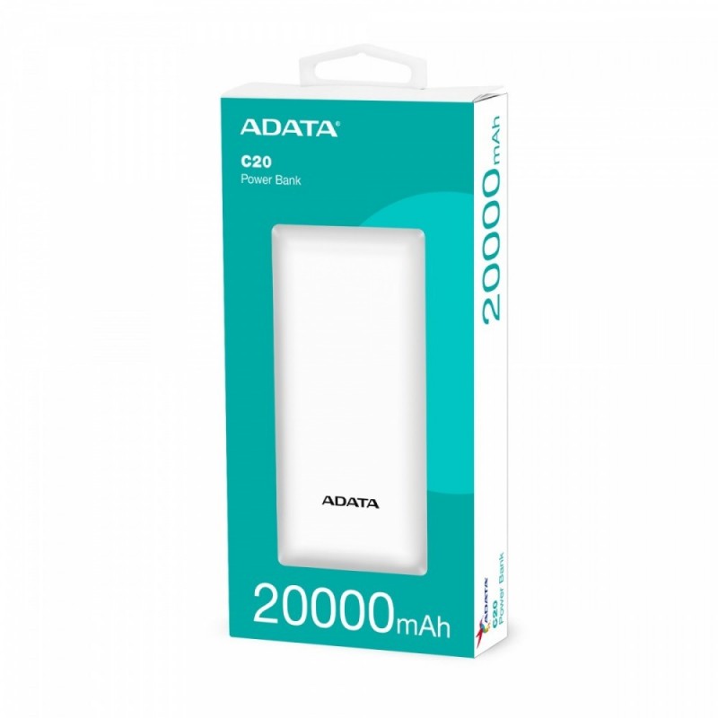 Powerbank C20 20000mAh USB-C biały Powerbank C20 20000mAh USB-C biały