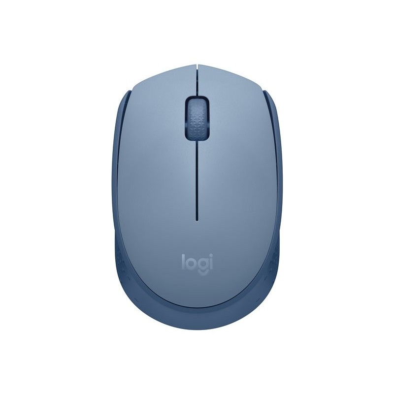 LOGITECH M171 Mouse right and left-handed optical 3 buttons wireless 2.4 GHz USB wireless receiver blue/grey