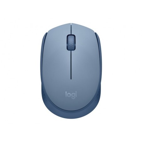 LOGITECH M171 Mouse right and left-handed optical 3 buttons wireless 2.4 GHz USB wireless receiver blue/grey