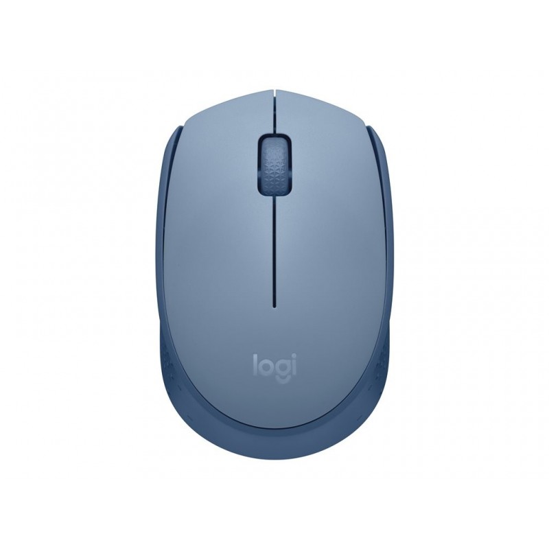 LOGITECH M171 Mouse right and left-handed optical 3 buttons wireless 2.4 GHz USB wireless receiver blue/grey