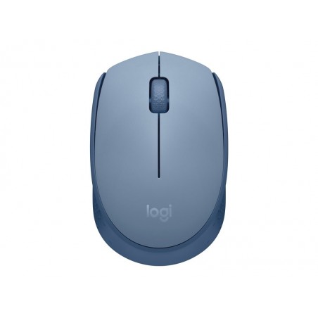 LOGITECH M171 Mouse right and left-handed optical 3 buttons wireless 2.4 GHz USB wireless receiver blue/grey