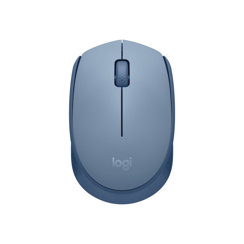 LOGITECH M171 Mouse right and left-handed optical 3 buttons wireless 2.4 GHz USB wireless receiver blue/grey