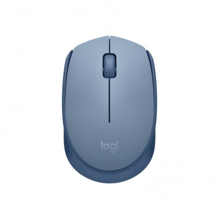 LOGITECH M171 Mouse right and left-handed optical 3 buttons wireless 2.4 GHz USB wireless receiver blue/grey