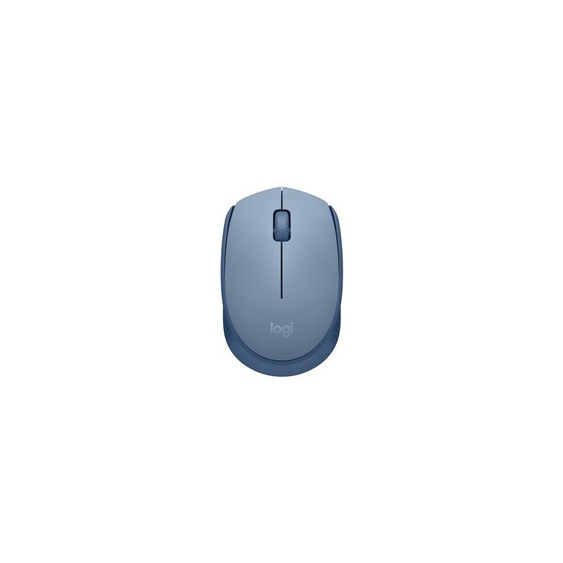 LOGITECH M171 Mouse right and left-handed optical 3 buttons wireless 2.4 GHz USB wireless receiver blue/grey
