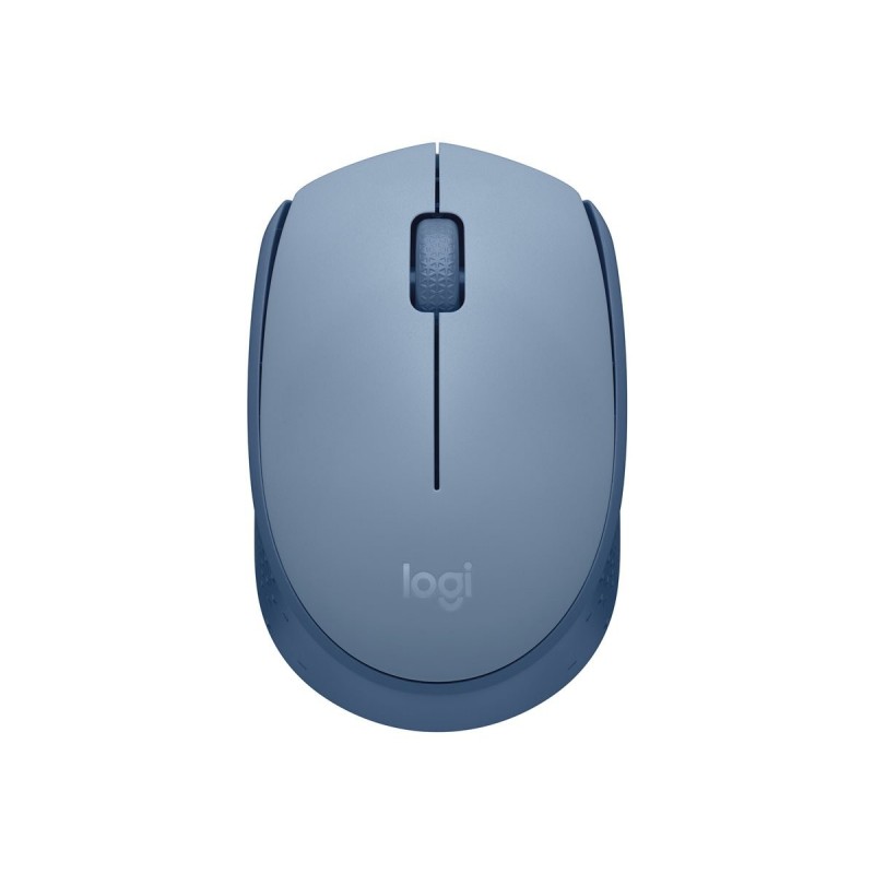 LOGITECH M171 Mouse right and left-handed optical 3 buttons wireless 2.4 GHz USB wireless receiver blue/grey