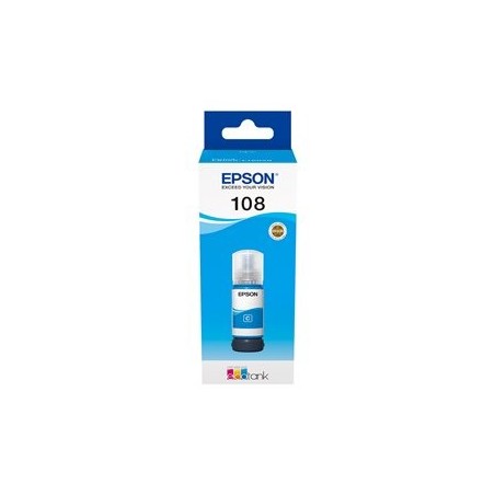 EPSON 108 EcoTank Cyan Ink Bottle