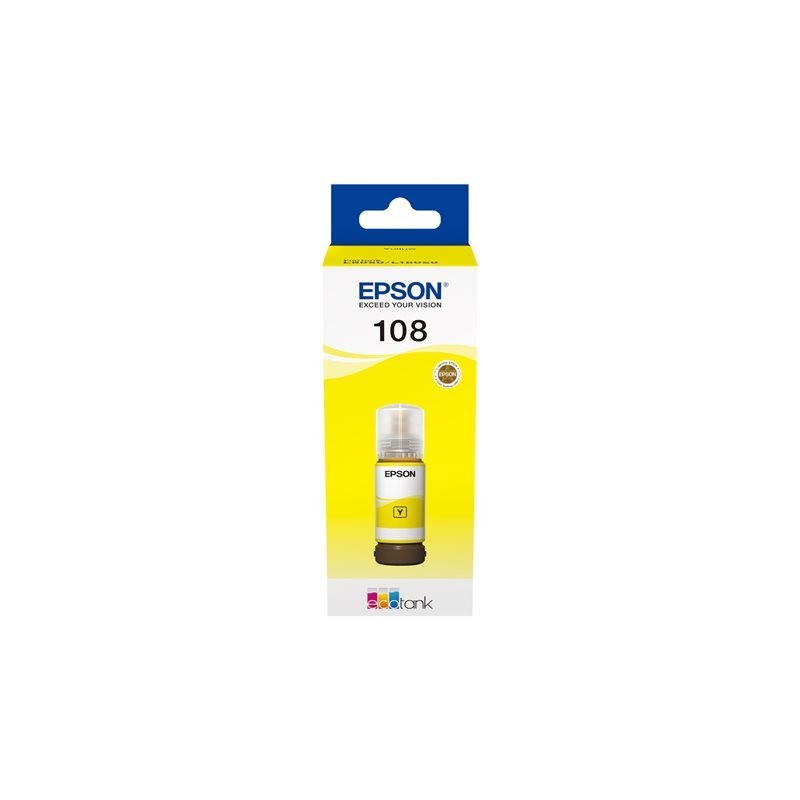 EPSON 108 EcoTank Yellow Ink Bottle