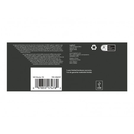 LOGITECH MX Master 3S Performance Wireless Mouse Graphite