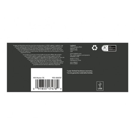 LOGITECH MX Master 3S Performance Wireless Mouse Graphite