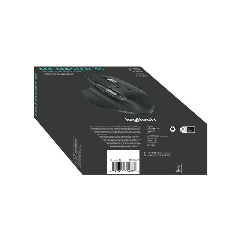 LOGITECH MX Master 3S Performance Wireless Mouse Graphite