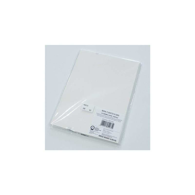 BROTHER Premium A4 thermal paper fanfold black mark 100 x A4 sheets