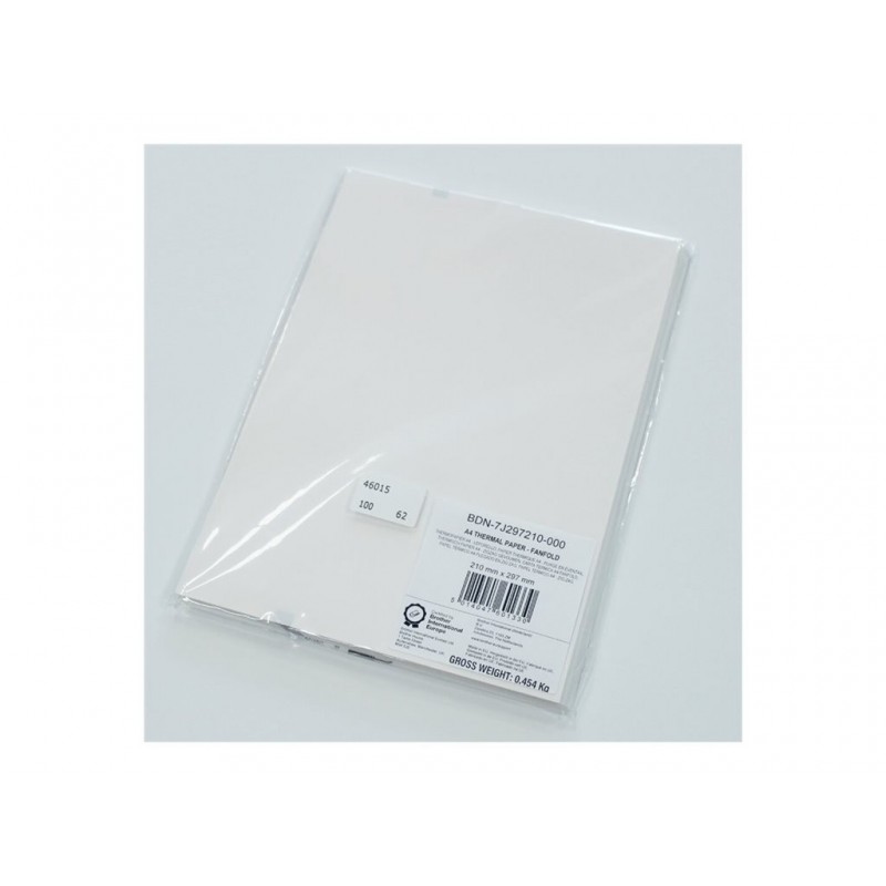 BROTHER Premium A4 thermal paper fanfold black mark 100 x A4 sheets