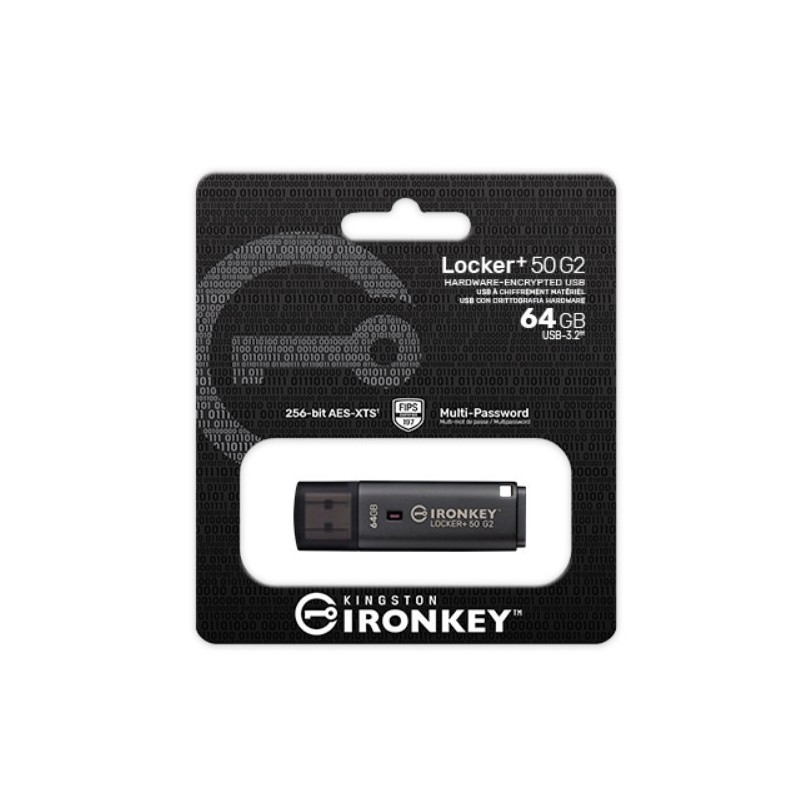Pendrive 64GB IronKey Locker+50 G2 AES-256 FIPS 197 Pendrive 64GB IronKey Locker+50 G2 AES-256 FIPS 197