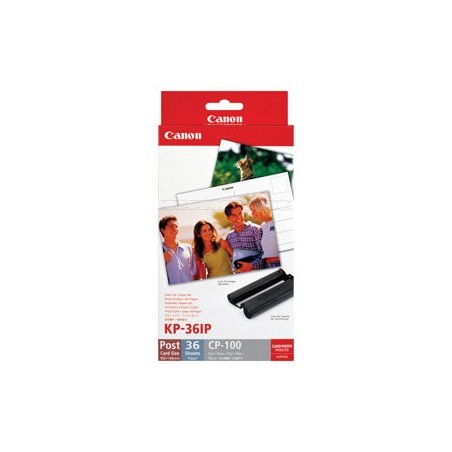 CANON KP-36IP Photo Paper 100x148mm 36sheet + color ink for Selphy CP Postcard Size
